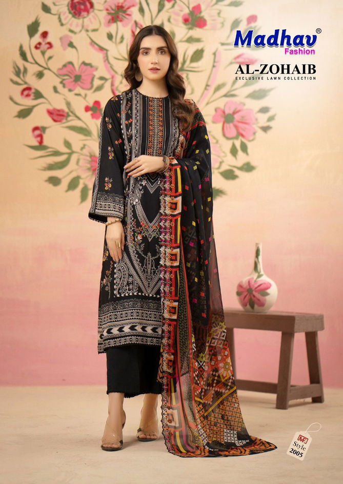 Al Zohaib Vol 2 By Madhav Printed Lawn Cotton Pakistani Dress Material Wholesale Price In Surat
